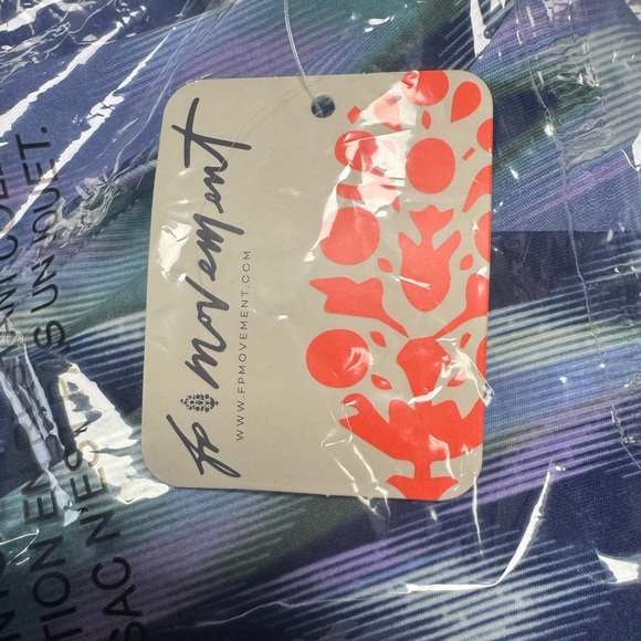 FP MOVEMENT by FREE PEOPLE She's Got Rhythm Printed Crop Tank TOP - Picture 6 of 8